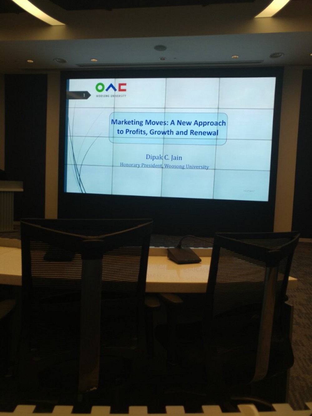 Special Lecture by Dr. Dipak C. Jain (Honorary President of Woosong University)